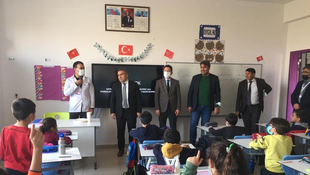 Kaymakamımız Sayın Ahmet KARAASLAN ve Müdürümüz Sayın Demir ERNEZ, özel bir okul kampüsünü Ziyaret etti, öğrenci ve öğretmenlerle sohbet etti.