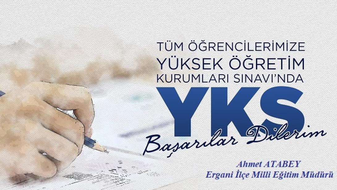 YKS Sınavına Girecek Tüm Öğrencilerimize Başarılar Dileriz